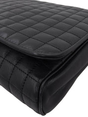 エンブレムマカダムプレート2wayバッグ ブラック