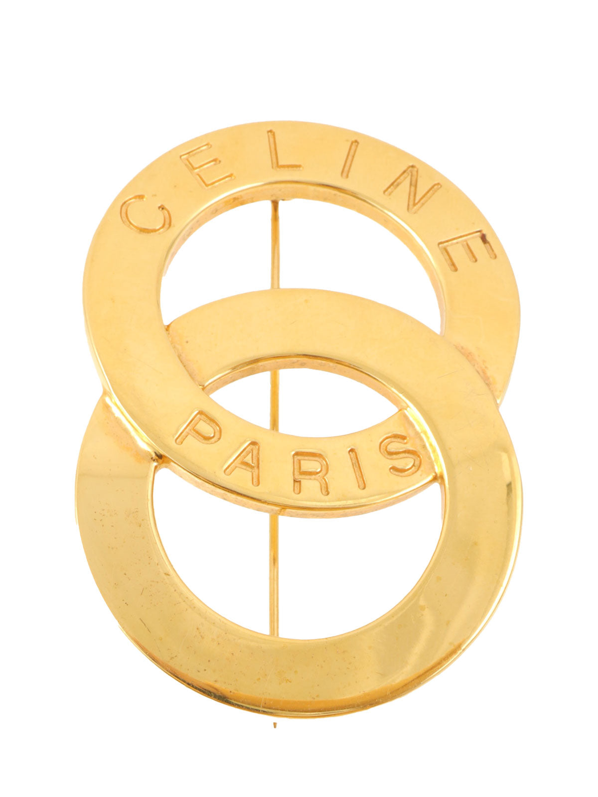 ダブルサークルロゴプレート ゴールド