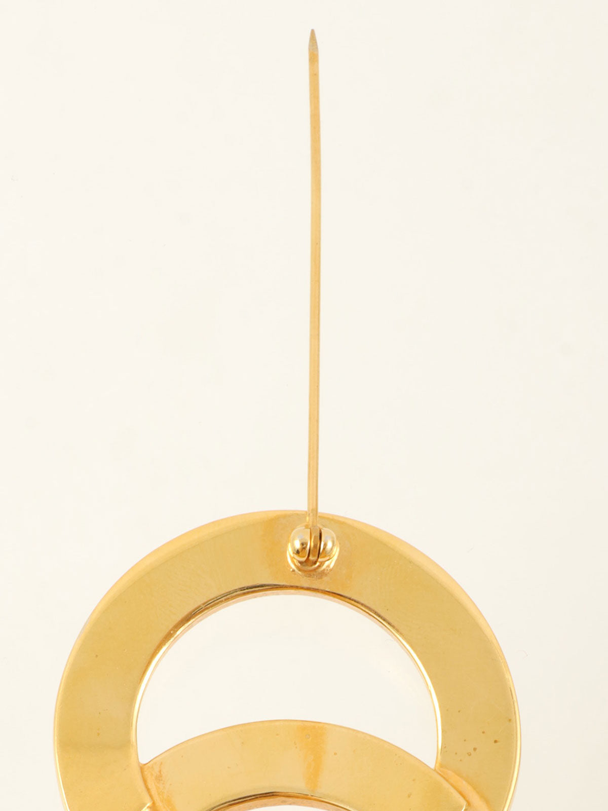 ダブルサークルロゴプレート ゴールド