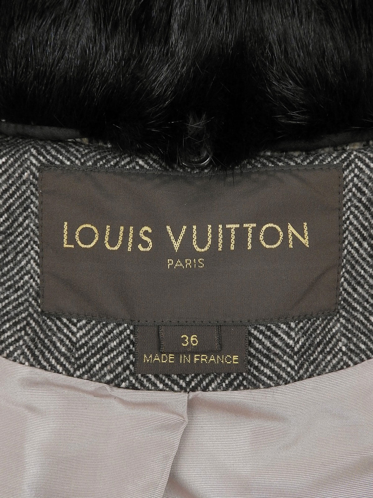 ツイードフリルデザインロングコート グレー/マルチ #36