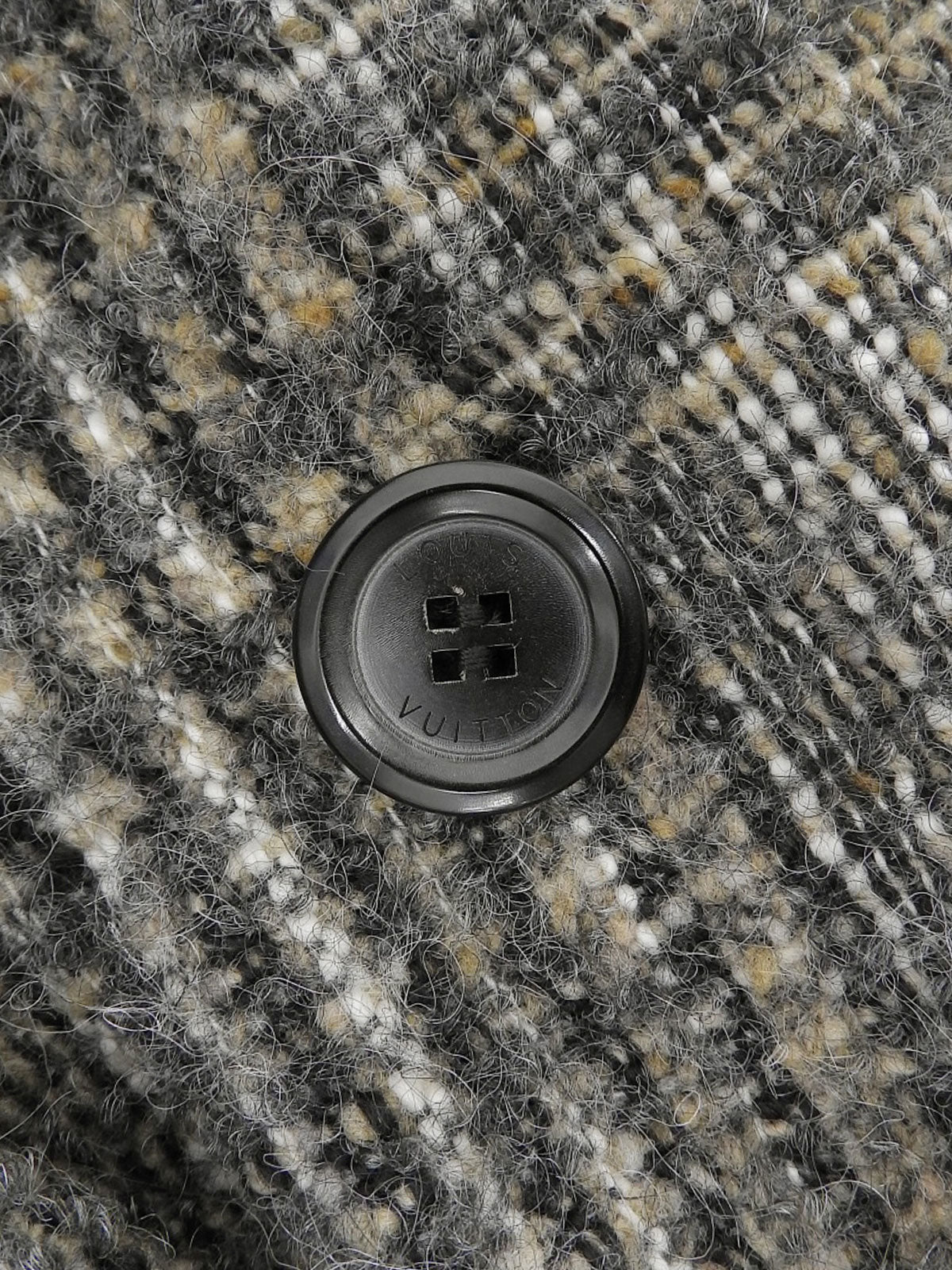 ツイードフリルデザインロングコート グレー/マルチ #36