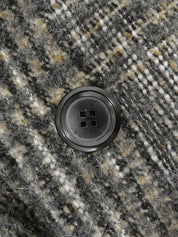 ツイードフリルデザインロングコート グレー/マルチ #36