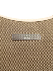 ロゴプレートチェーンショルダーバッグ ベージュ