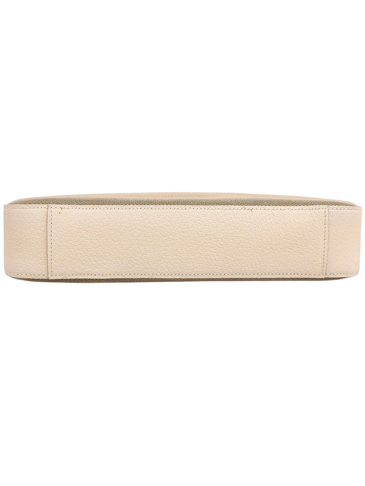 ロゴプレートチェーンショルダーバッグ ベージュ