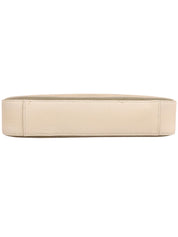 ロゴプレートチェーンショルダーバッグ ベージュ