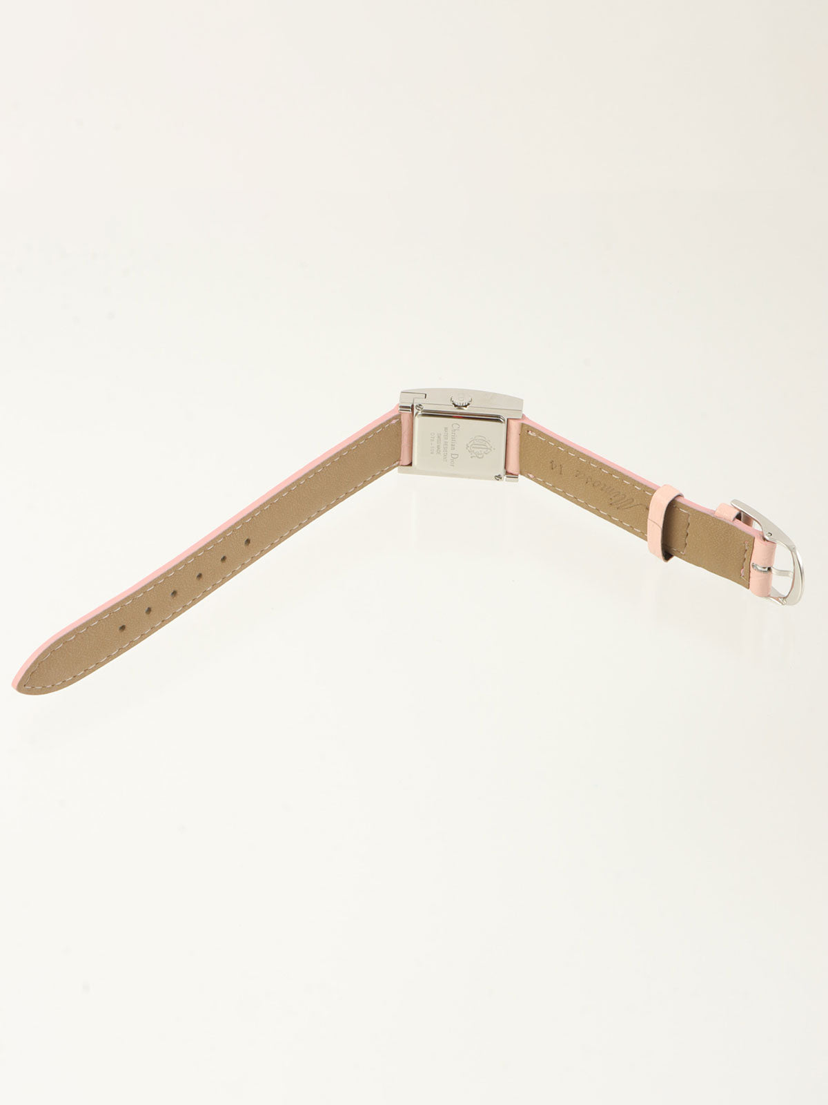 レクタンギュラーウォッチ シルバー/ピンク