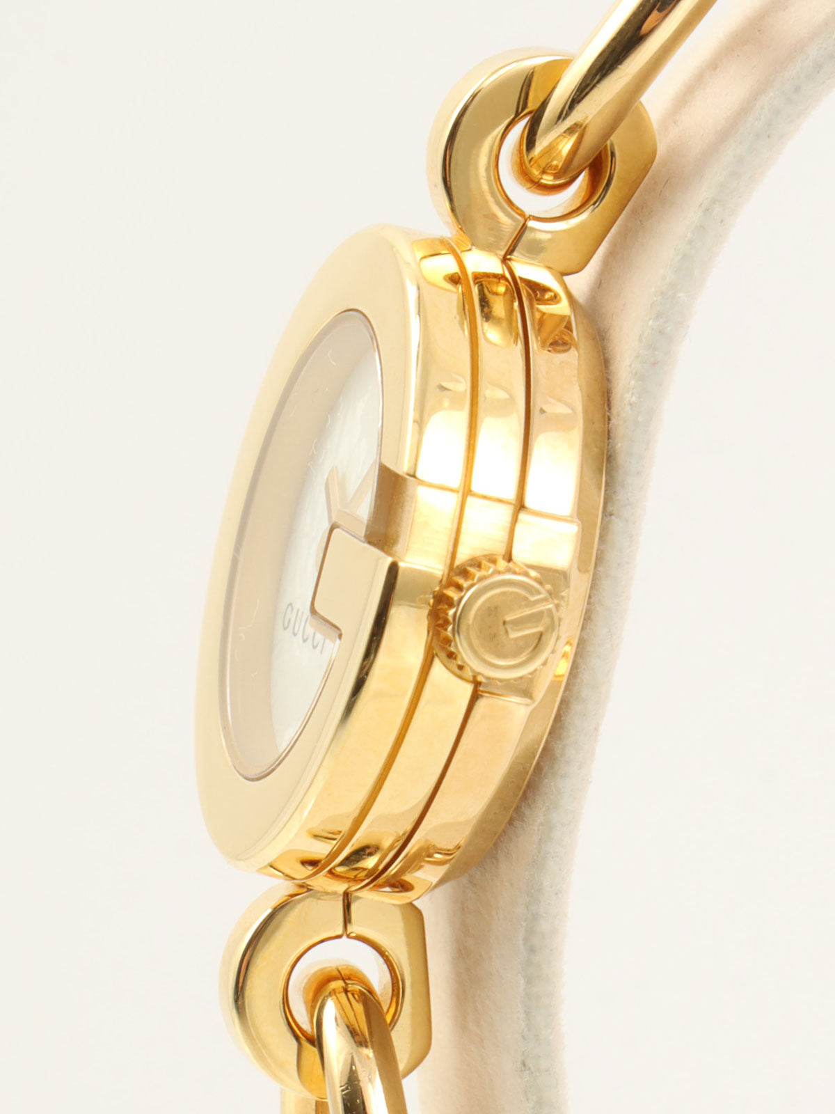 G Charm Watch Gold/White