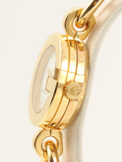 G Charm Watch Gold/White