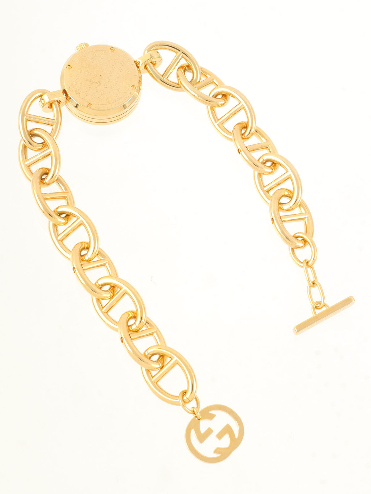 G Charm Watch Gold/White