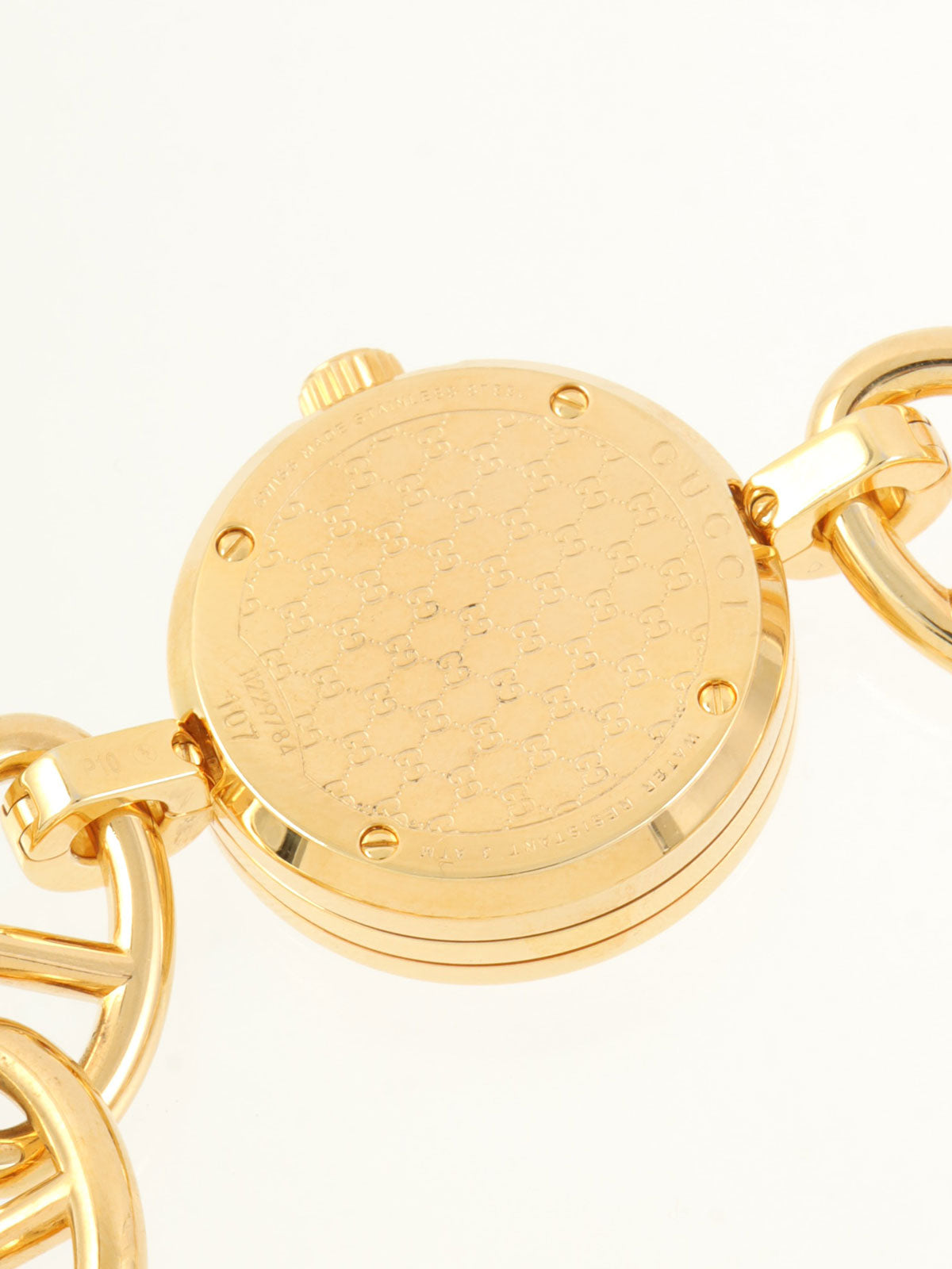 G Charm Watch Gold/White
