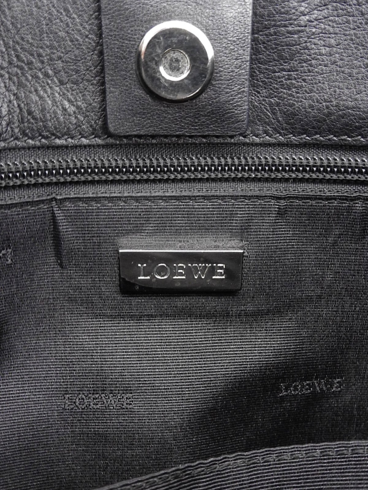 アナグラムエンボスフスタトートバッグ ブラック