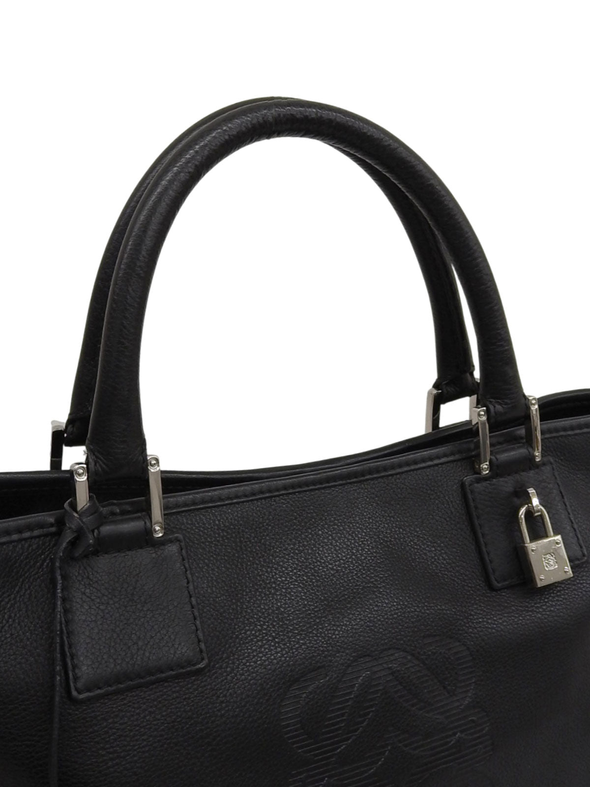 アナグラムエンボスフスタトートバッグ ブラック