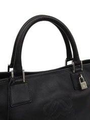 アナグラムエンボスフスタトートバッグ ブラック