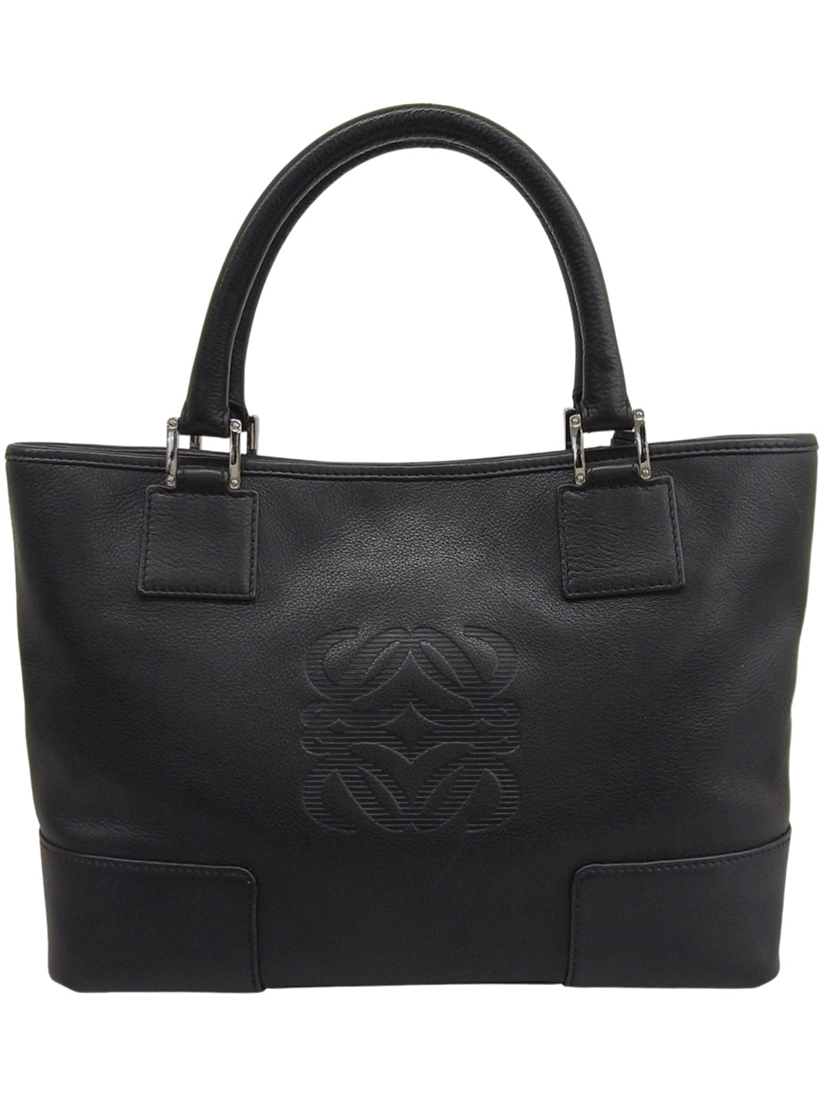 アナグラムエンボスフスタトートバッグ ブラック