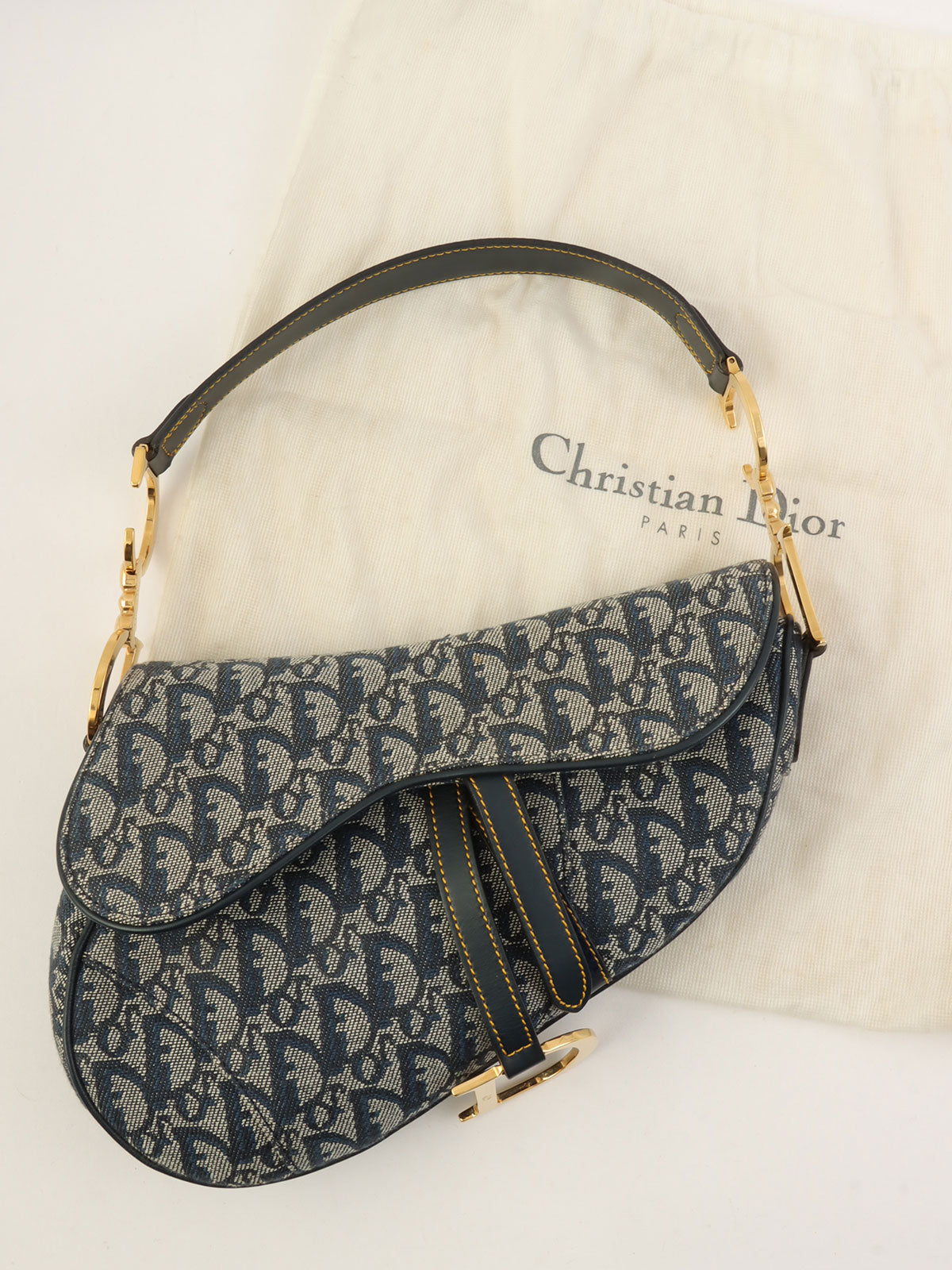 Trotter Pattern Saddle Bag Navy