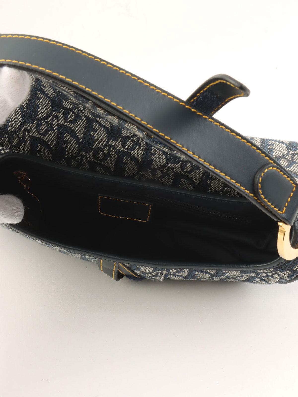Trotter Pattern Saddle Bag Navy