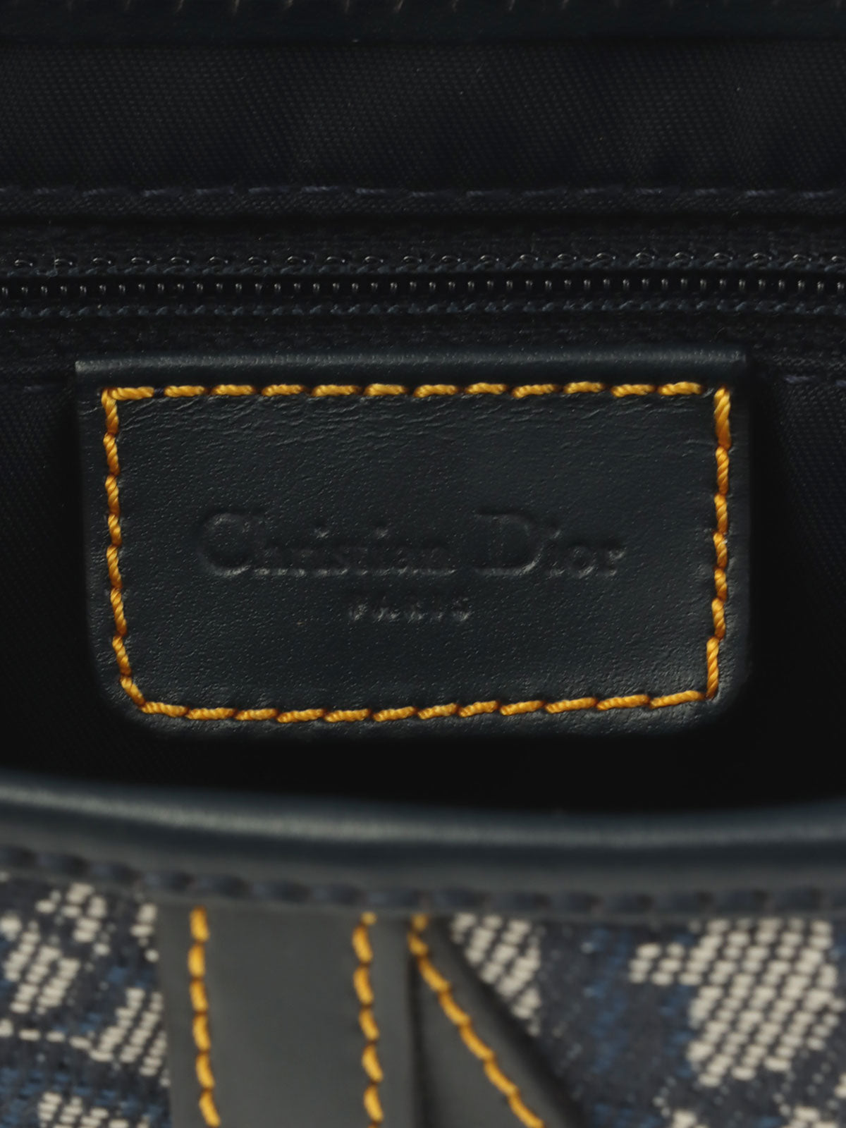 Trotter Pattern Saddle Bag Navy