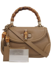 New Bamboo 2-way Bag, Mocha Brown