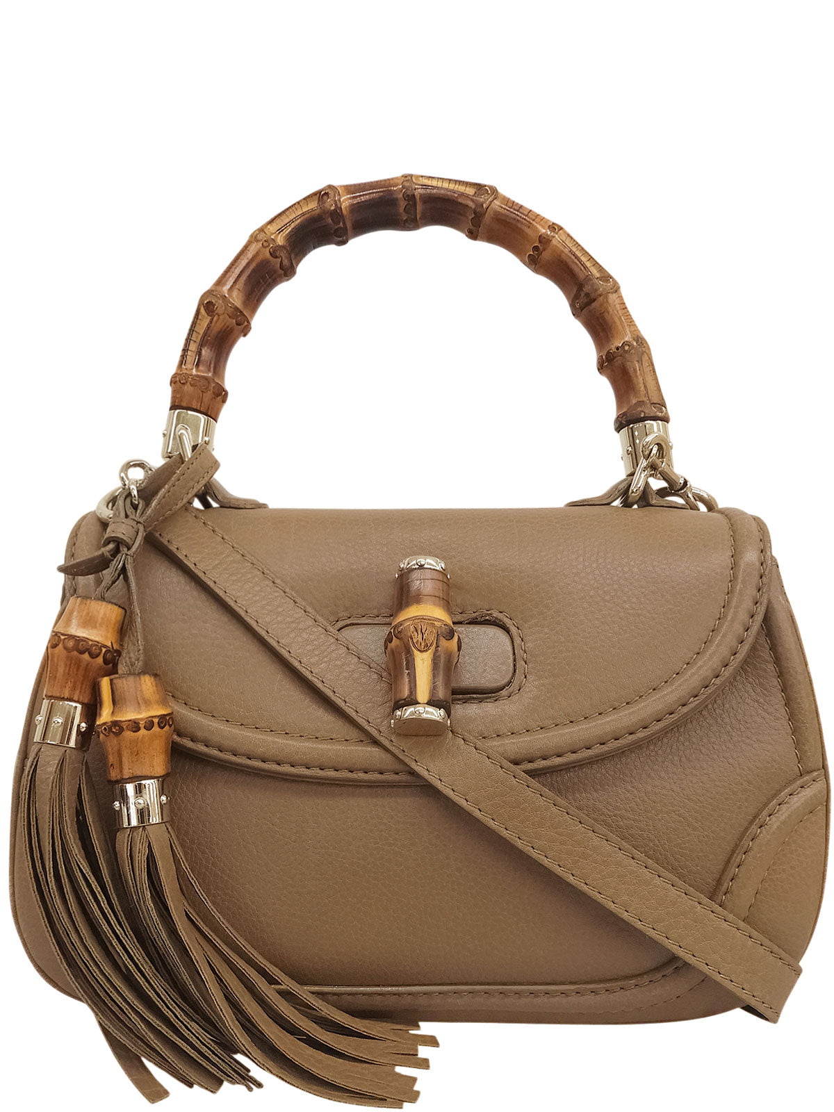 New Bamboo 2-way Bag, Mocha Brown