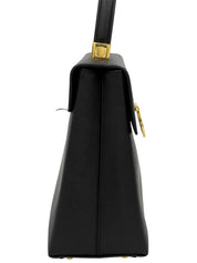 ガンチーニプレート2wayハンドバッグ ブラック