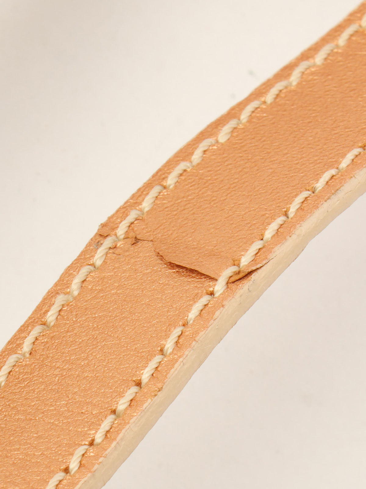 レザーデニムコンビラメマカダムパターンショルダーバッグ ブロンズ/ブルー