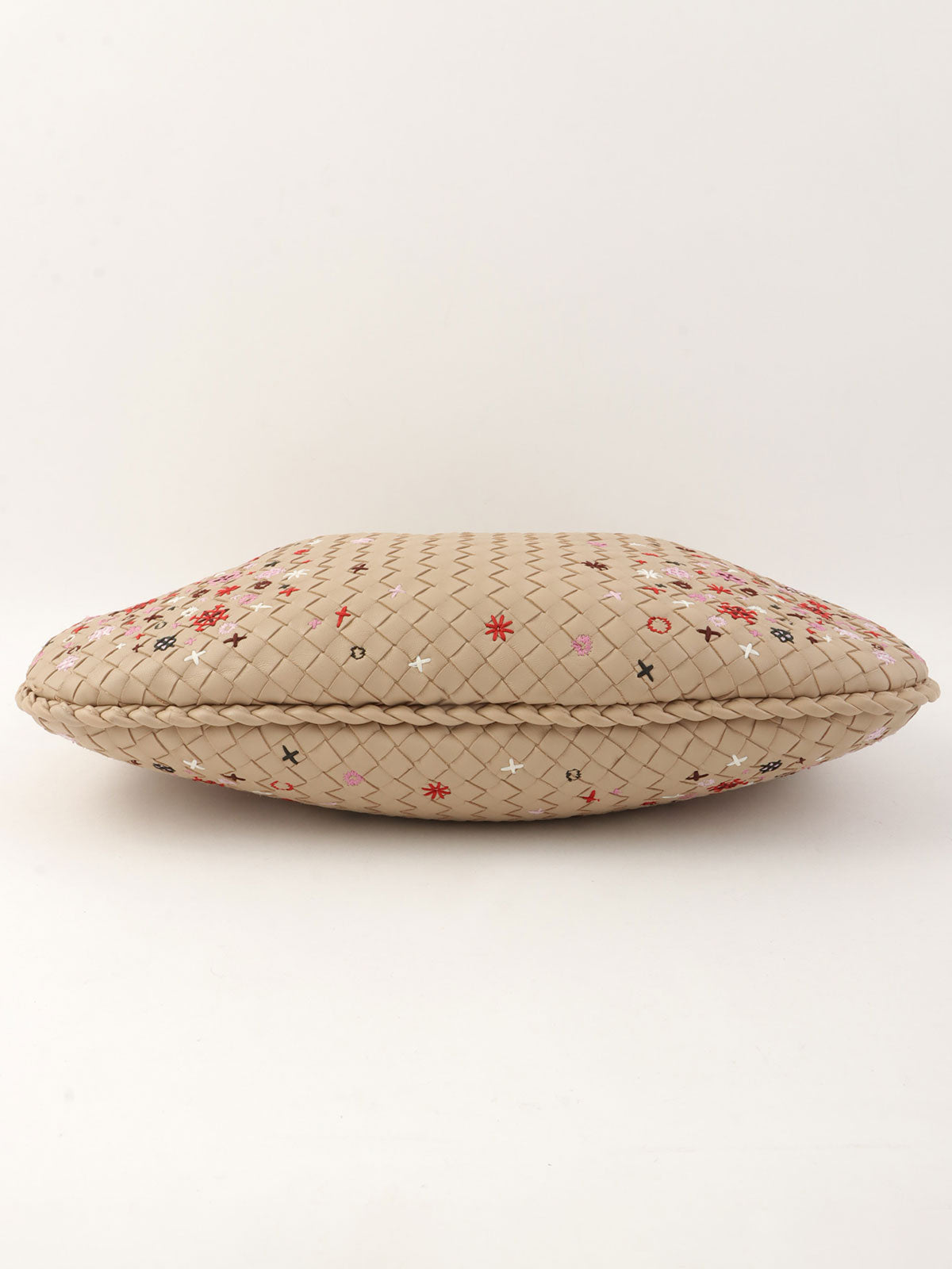 驼色 Intrecciato 刺绣 Hobo 包