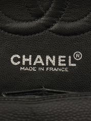 2000 Caviar Skin Classic Flap Chain Bag 23cm Black