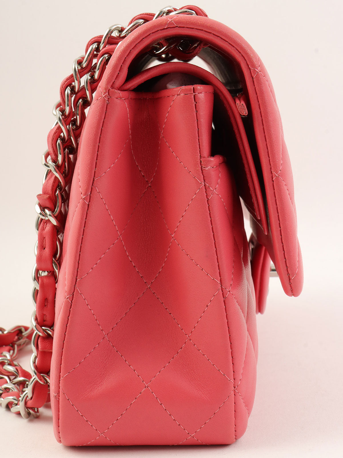 2019 Classic Flap Chain Bag 25cm Pink