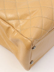 Around 2005 Made Caviar Skin 2.55 Chain Tote Bag Beige