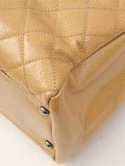 Around 2005 Made Caviar Skin 2.55 Chain Tote Bag Beige