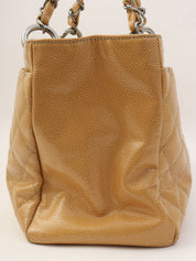 Around 2005 Made Caviar Skin 2.55 Chain Tote Bag Beige