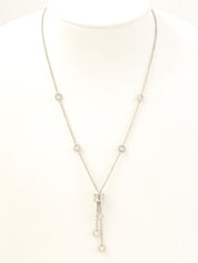 18K Diamond B.zero1 Element Necklace in Silver