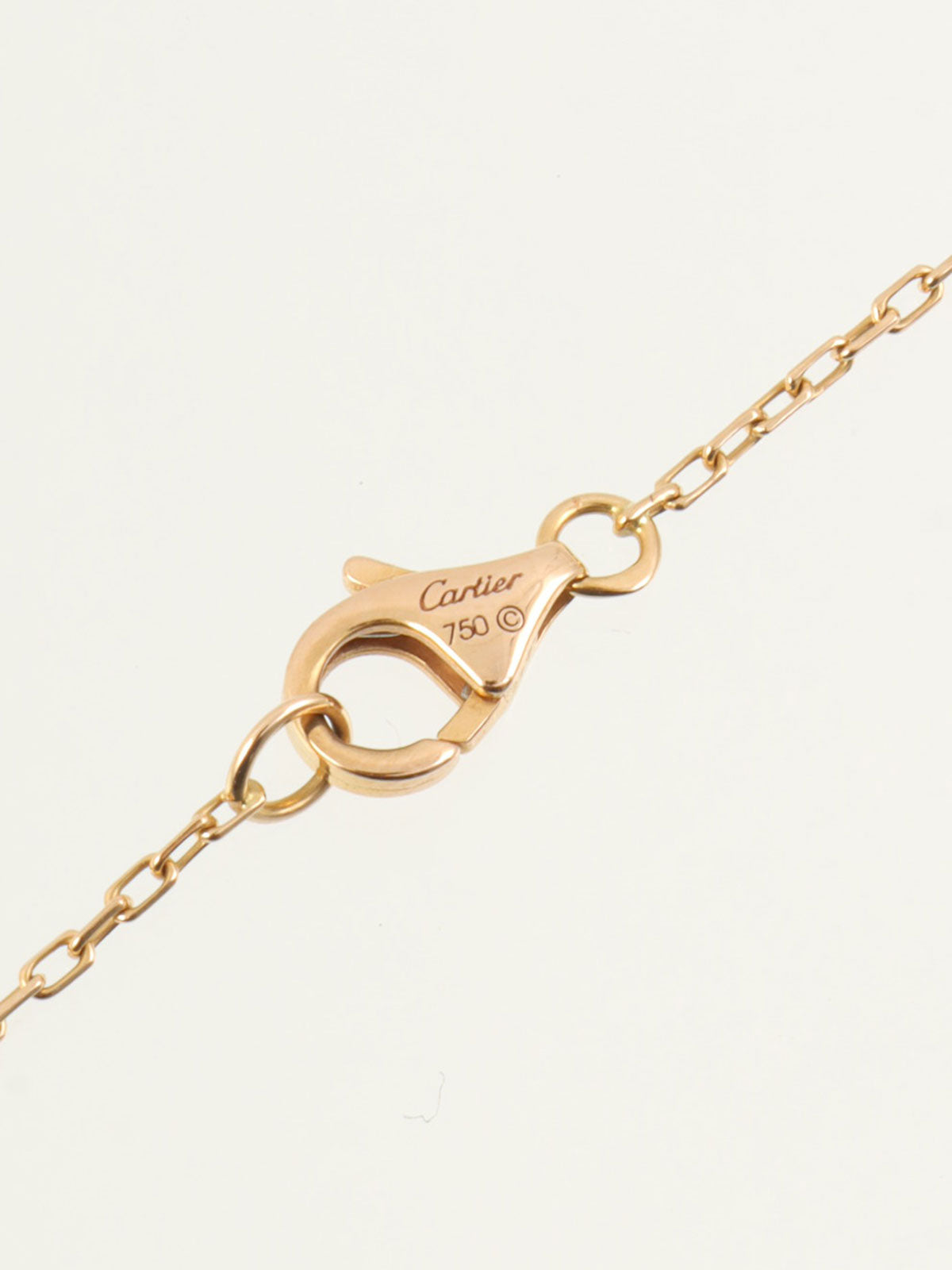 18K粉金钻石Logo双项链