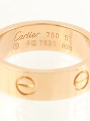 18Kラブリング ピンクゴールド