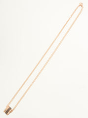 18Kダイヤモンドラブスリーフープネックレス ピンクゴールド