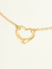 18K金镂空心形手链