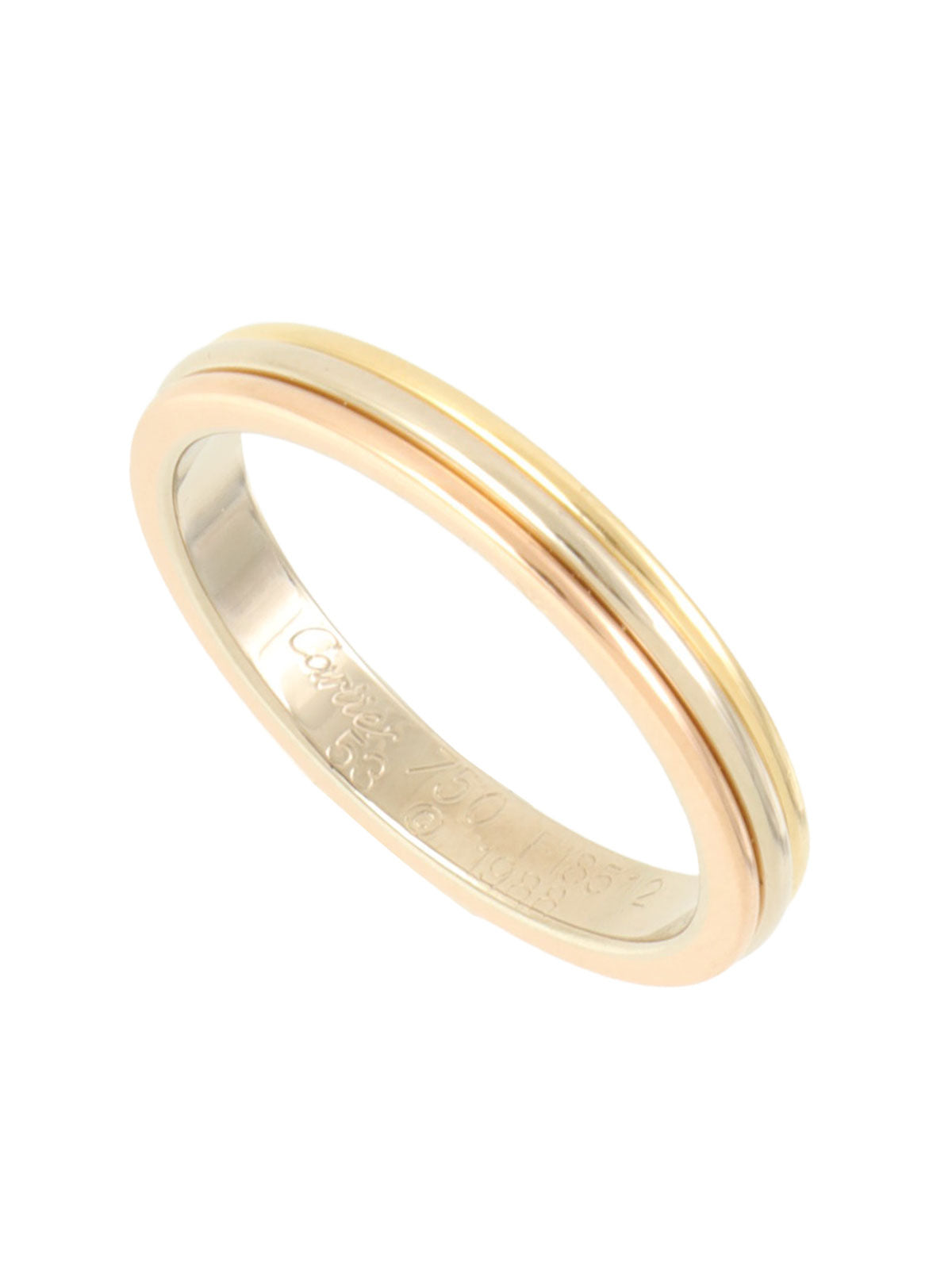 18K Vendome Ring #53 Yellow Gold/Pink Gold/White Gold