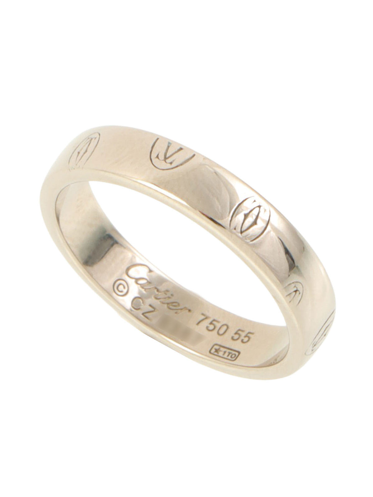 18K Happy Birthday Ring in White Gold