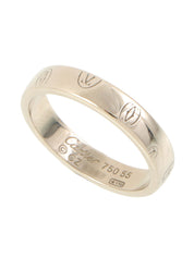 18K Happy Birthday Ring in White Gold