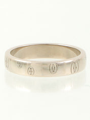 18K Happy Birthday Ring in White Gold