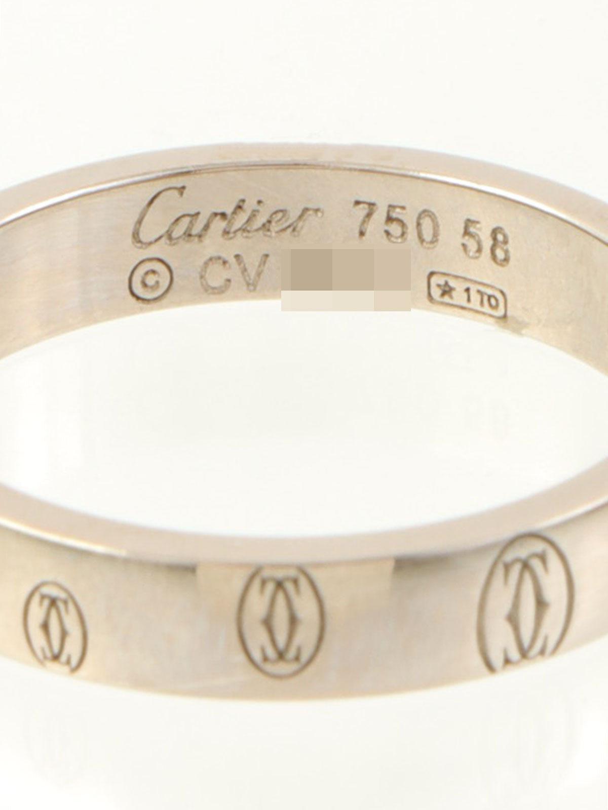 18Kハッピーバースデーリング ホワイトゴールド