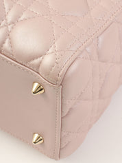 レディディオールカナージュステッチ2wayバッグM ピンク