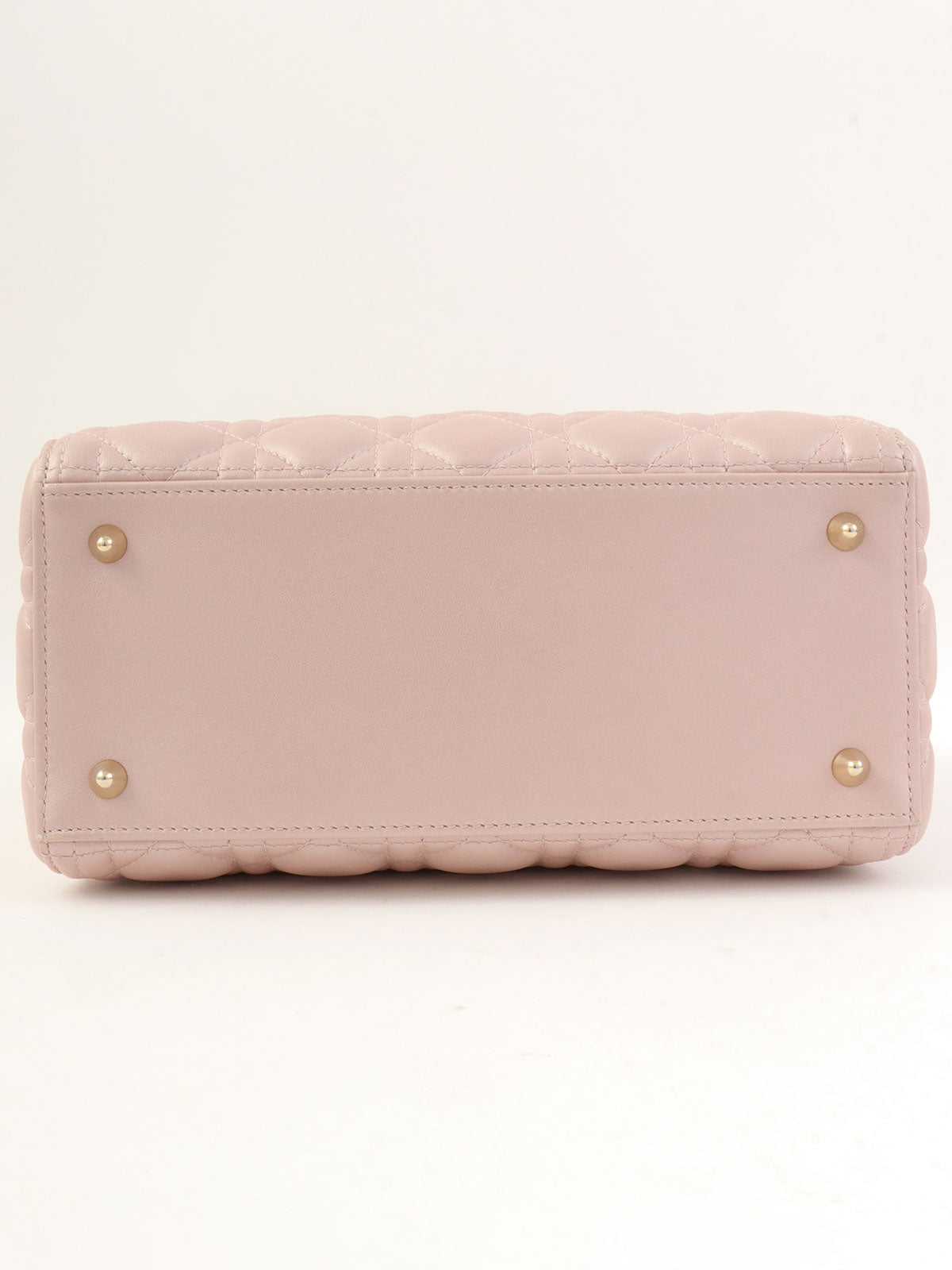 レディディオールカナージュステッチ2wayバッグM ピンク