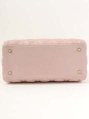 レディディオールカナージュステッチ2wayバッグM ピンク