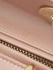 レディディオールカナージュステッチ2wayバッグM ピンク