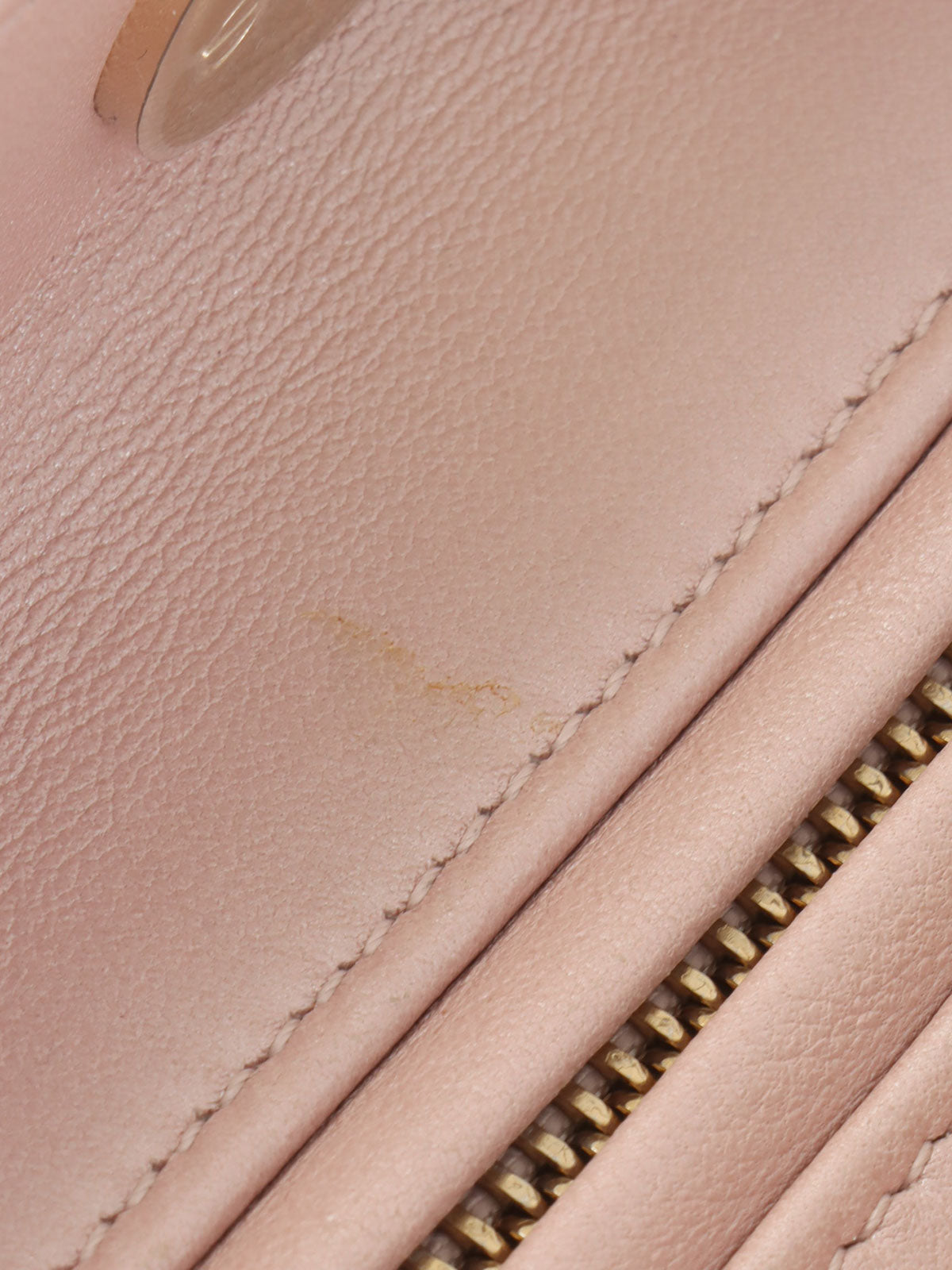 レディディオールカナージュステッチ2wayバッグM ピンク