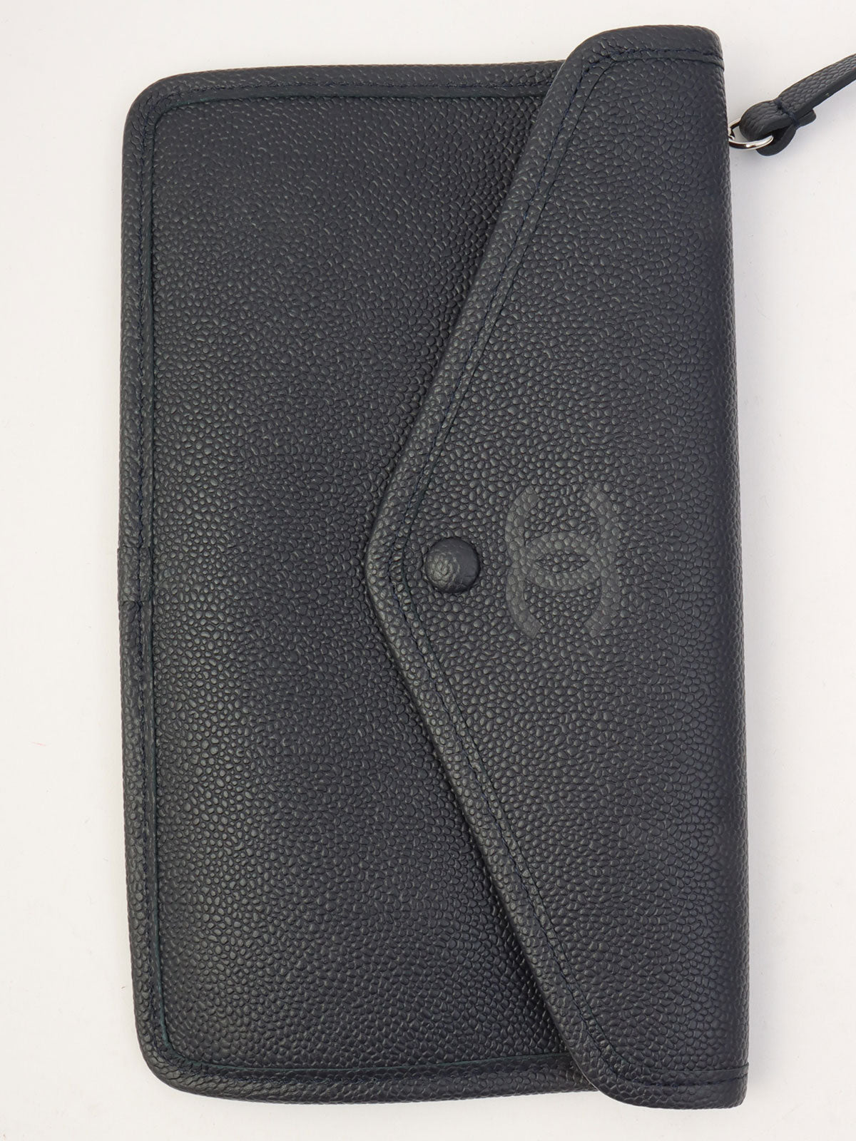 2016年頃製 パンチングキャビアスキントートバッグ ブルーグリーン