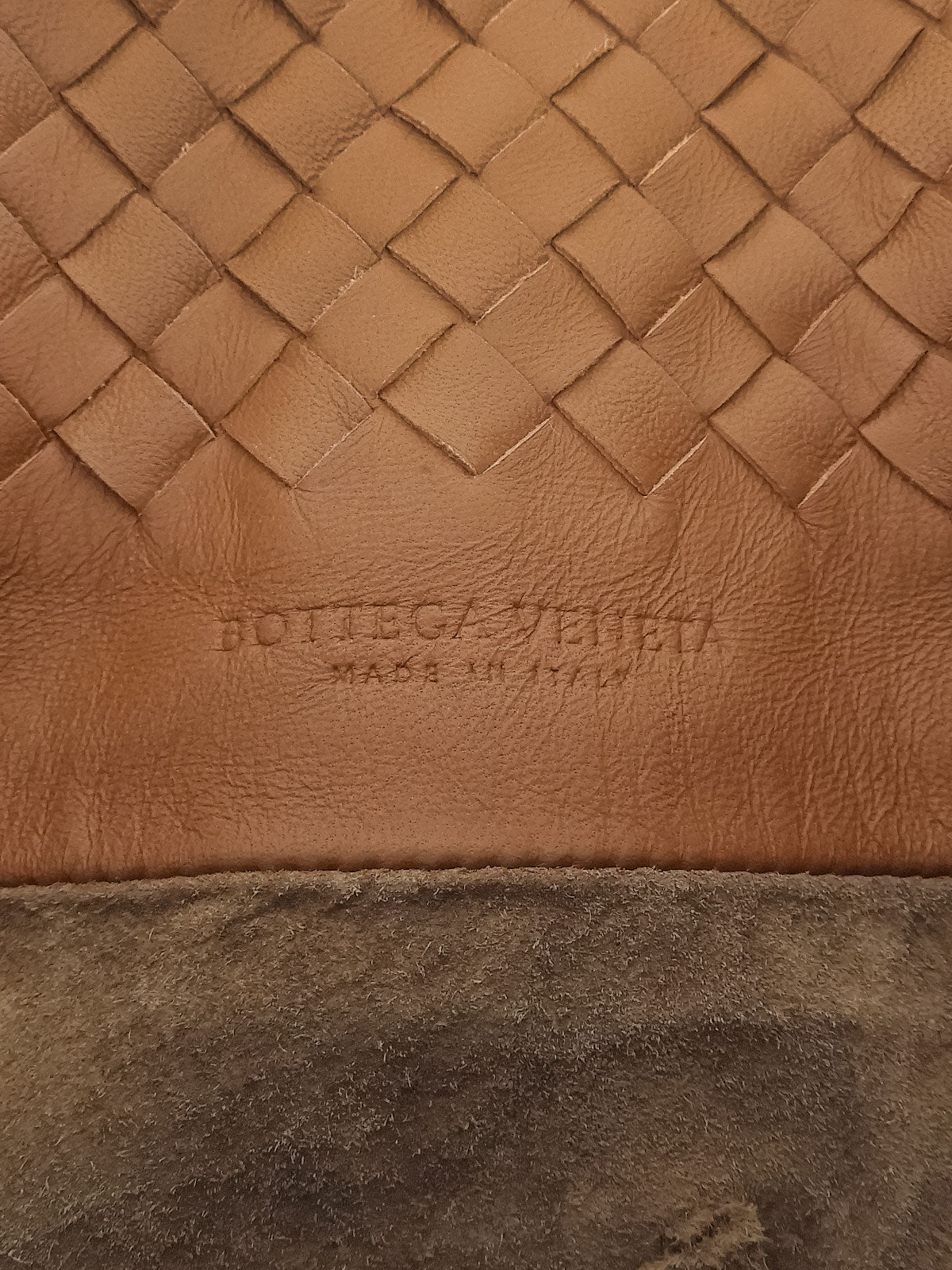 イントレチャートトートバッグ ブラウン