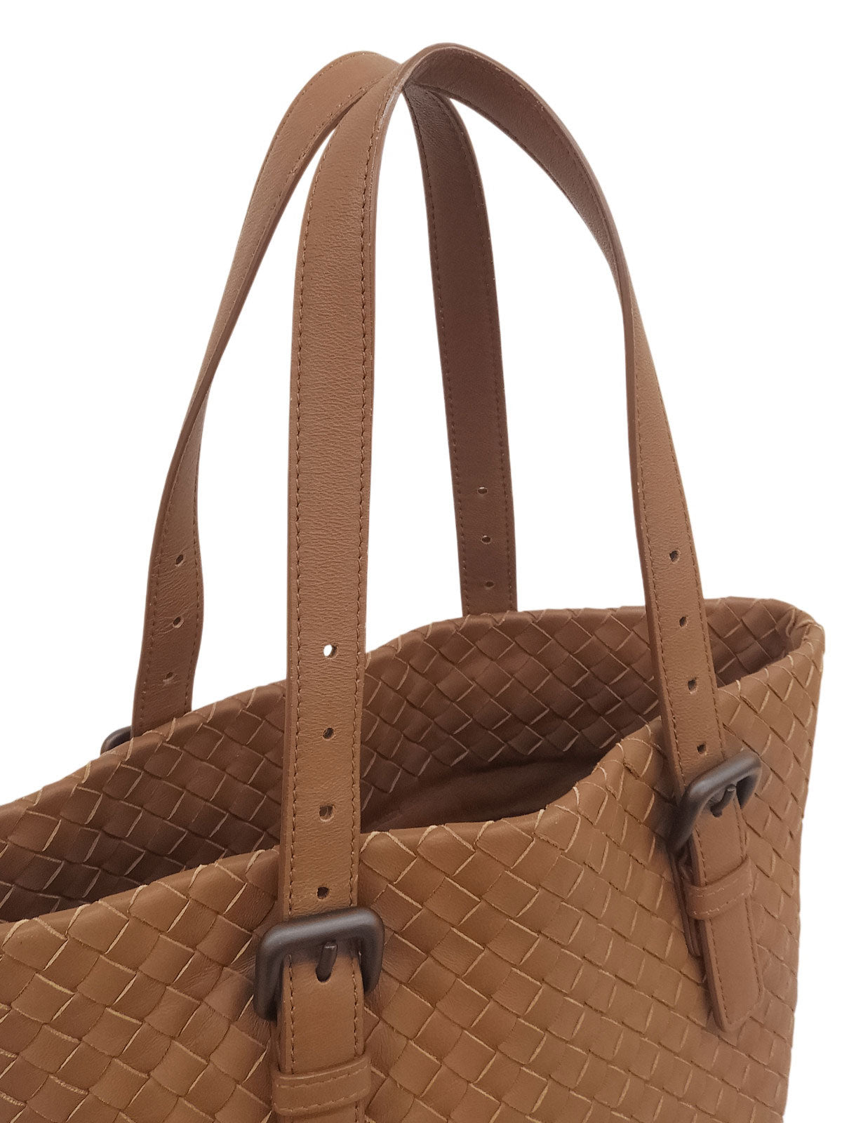 イントレチャートトートバッグ ブラウン