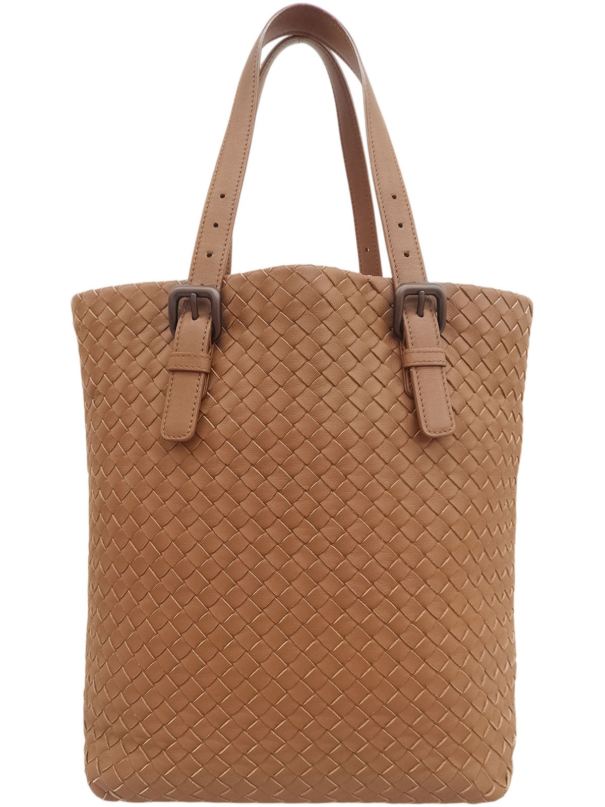 イントレチャートトートバッグ ブラウン